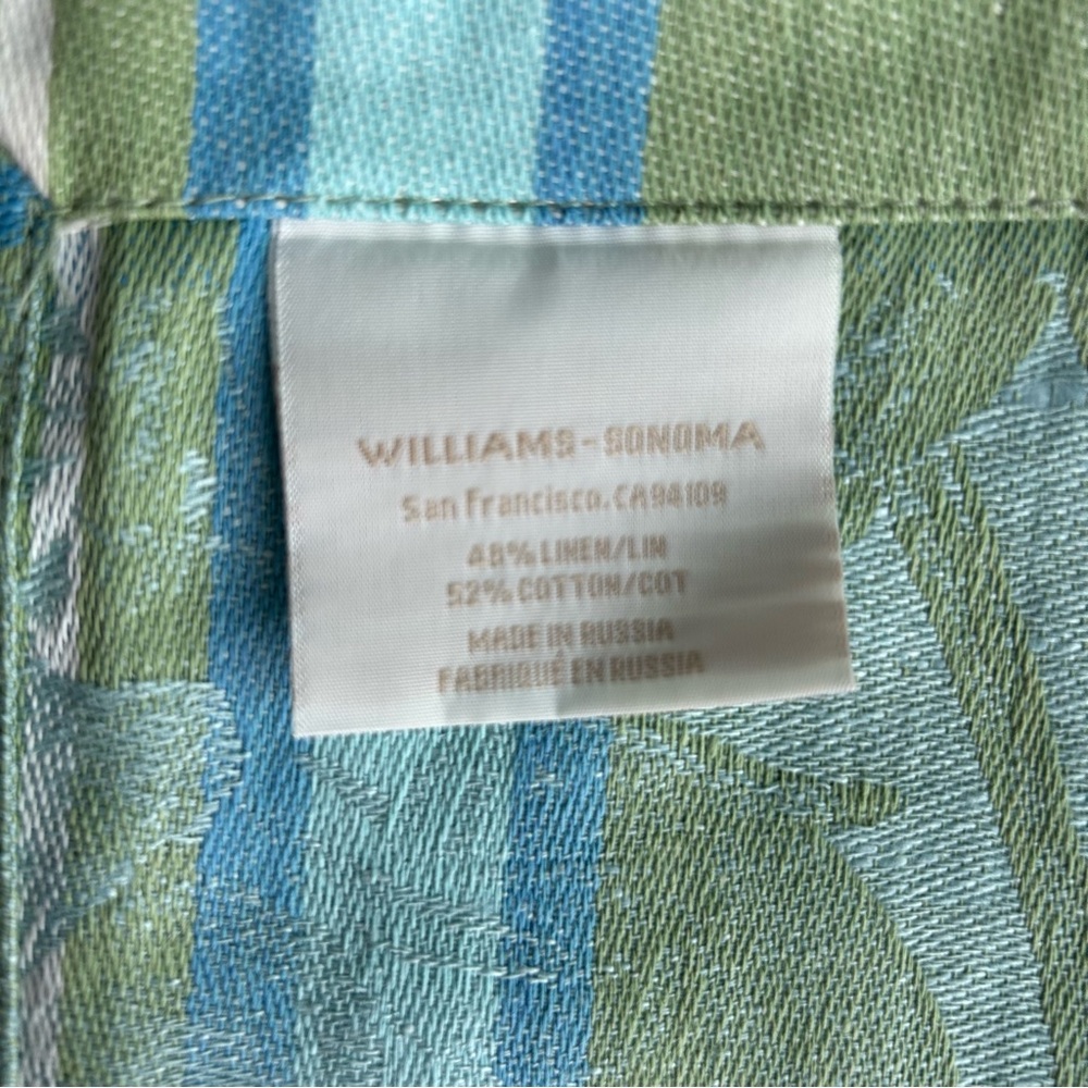 WILLIAM SONOMA spring butterfly jacquard table runner - Picture 2 of 10